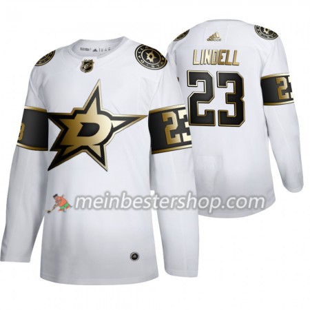 Dallas Stars Esa Lindell 23 Adidas 2019-2020 Golden Edition Weiß Trikot Authentic - Herren